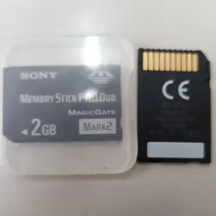 良品 附收納盒 SONY MS PRO Duo 2GB Mark2高速版記憶卡