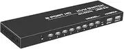 WAZIJ 4K HD Out 1080P Full HD Audio Video Distributor Converter 8 Hosts Share One Set of Keyboard Mouse Monitor