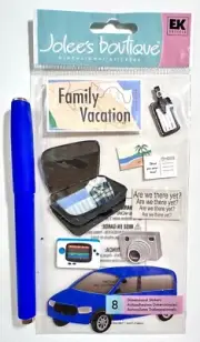 Jolee's Family Vacation Scrapbooking Embellishment Card Making