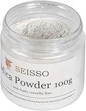 Mica Powder Pigment Epoxy Resin Color Pigment Dye Colorant Jewelry, Cosmetic Grade for Makeup, Slime, Soap Making, Painting, Nails, Art (Pearl White)