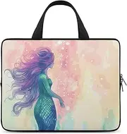 Laptop Case Sleeve Shockproof Computer Carrying Bag Beautiful Mermaid Tail Laptop Bag Tote Lightweight Notebook Case Cover Traveling Briefcase Handle Bags for Travel Business 17inch