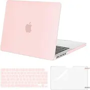MOSISO Compatible with MacBook Pro 14 inch Case 2025-2021 M4 M3 M1 M2 A3112 A3185 A3401 A2992 A2918 A2779 A2442 Pro Max, Plastic Hard Shell Case Cover&Keyboard Cover&Screen Protector, Chalk Pink