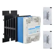 Solid State Relay SSR-25DD with Heat Sink DC to DC 25A Input 3-32VDC