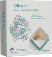 CIRCLE A MEDICAL SILICONE FOAM DRESSING BORDER 261444