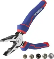 WORKPRO 8" Linesman PRO Screw Extractor Pliers(Combination Pliers) with Blue