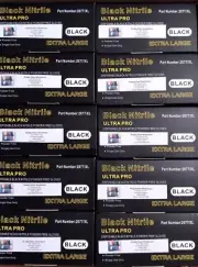 BLACK DISPOSABLE NITRILE GLOVES 10X 100'S BULK CARTON MECHANICS WORK GLOVES XL