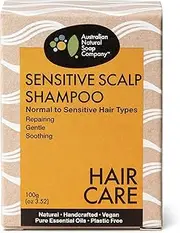 Australian Natural Soap Company Sensitive Scalp Solid Shampoo Bar 100g