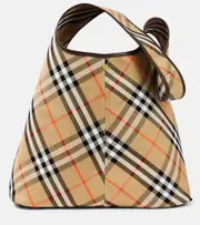 [Burberry] Burberry Burberry Check Small canvas tote bag One Size beige