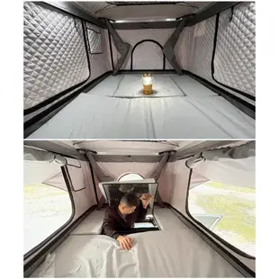 冬季保暖車頂帳篷全自動硬殼戶外車載房露營天窗進入旅行床轎車