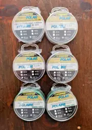6 Packs Premium Polar Braided Tip Up Line 20lb 30lb and 50lb - 100 yards each
