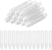 PEUTIER 12pcs Dustless Chalk for Kids, 3.7x0.63 Inch White Dustless Chalkboard Chalk with Holder Art Tool for Blackboard Toddler Children Drawing Writing