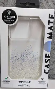 Case-Mate Stardust Twinkle Ombre Case For iPhone 13 Pro (6.1") - Jewlled Clear