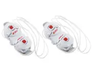 Sidi Shot/Tiger Double Tecno-3 Push Closure System (White/Red) (Pair)