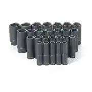 26 PC 1/2" DR DEEP LENGTH METRIC MASTER SET GRE1326MD Brand New!