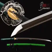 Combating Katana High Manganese Steel Straight Hamon Japanese Samurai Sword New