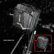 WILD MAN Mountain Bike Front Bag + Shoulder Strap + Rain Cover Quick Release
