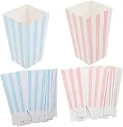 PAMINGONO 24Pcs Party Snack Buckets Portable Popcorn Storage Containers Lightweight Paper Boxes for Candy and Snacks Fun Design for Celebrations and Movie