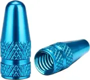 Bike Presta Valve Caps Blue Aluminum Colorful Sky-Blue
