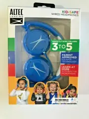 ALTEC LANSING - Kid Safe Wired ON-EAR Headphones - BLUE
