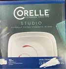 CORELLE VITRELLE STUDIO 12 PC. SQUARE DINNERWARE SET NEW