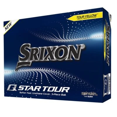 Srixon Q-Star Tour 4 Golf Balls (Prior Generation) 1 Dozen Tour Yellow NEW