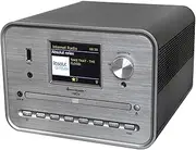 Soundmaster ICD1050SW Stereo System Internet Radio WLAN 2.4/5 GHz DAB+ Bluetooth CD Player USB MP3 App Colour Display Alarm Clock