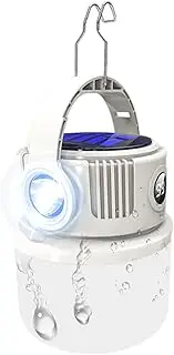 Solar Lanterns - Hiking Light,LED Portable Waterproof Flashlight Lantern with Digital Display for Survival Tent Pathway Lawn Gardening Camping Outdoor Activities