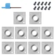 10Pcs Carbide Cutters Inserts For Wood Lathe Turning Tools Accessories