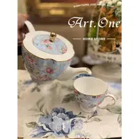 在飛比找蝦皮購物優惠-AB41036 歐式 萊茵藍骨瓷 下午茶茶具組/咖啡茶壺杯組