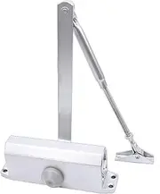 Door Closers, Hinges, Hydraulic Spring Door Closer Soft Close with Automatic Adjustable Arm Operated for Commercial Grade & Home 25-45KG Weight Door (Color : Positioning, Size : Medium)