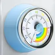 Dawntress Visual Timer for Kids - 60 Minute Adults Countdown Timer Home Edition - for Homeschool Supplies Study Tool, Timer for Kids Desk, Office Desk and Meetings (Light Blue)