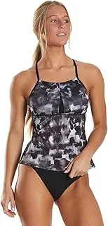 [Nike] Cloud Dye Strappy Cross-Back Tankini Black SM