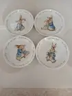 Set of 4 Beatrix Potter Peter Rabbit 6" Appetizer Plates Porcelain Zrike Brands
