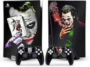 Toxxos PS5 Skin Disc Edition Anime Console and Controller Vinyl Cover Skins Wraps for Playstation 5 Disc Version CD-ROM version clown
