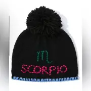 ECHO Beanie Knit Hat, Horoscope Astrology Zodiac Sign SCORPIO, One Size, NWT