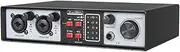 VENEKA Audio Interface Sound Card Metal Audio Interface Sound Card 2 in 2 Out USB Computer Driver-Free Sound Card Live Recording Karaoke Mixer