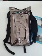 REINOS Hydration Pack Holographic Brown Backpack Water Pack Rainbow Zippers