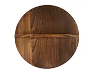 Wooden Pot Lid Wood Wok Lid Retro Wok Cover Anti-overflow Pot Cover Protective Lid