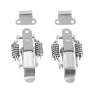 2X(2x Toolbox Draw Compression Spring Toggle Catch Clamp Silver D2X7)2892