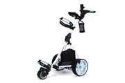THOMSON Electric Golf Buggy Push Trolley Cart Foldable Motorised 18-36 Holes 3 Distance Control LED