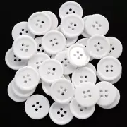 13/16 Inch 20mm White Color Button for Sewing Clothing Flatback Buttons Craft...