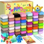 Air Dry Clay 56 Colors, Modeling Clay for Kids,Model Magic Clay, DIY Molding Cla