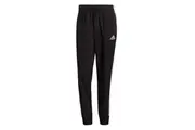 Adidas Mens Aeroready Essentials Tapered Cuff Woven 3-Stripes Black Pants