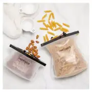 Evergreen Reusable Silicone Food Storage Bags Zip lock Bags Freezer Bags Small