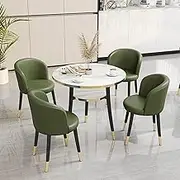Modern conference room table and chair set; office furniture perfect for reception, club, negotiation space; space-saving dining table ideal for lounge meetings