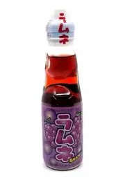 Ramune (3)bottles Grape flavor Japanese Marble Soda