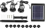Solar Energy Waterproof Underwater Lamp Equipment Portable Bright Lights for Courtyard Fish Pool Swimming Pool