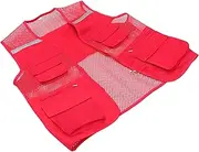 HEALEEP Portable Reflective Breathable Design for Outdoor Activities Bright Color Vest with Pocket for Volunteers Runners Security and Event Workers