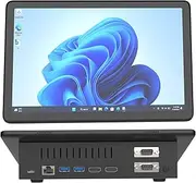 HIGOLEPC Mini PC,10.1 Inch Touchscreen Win 11 Pro Mini Computer, Celeron J4125 8GB RAM/128GB ROM Mini PC with Screen,Dual R232 HDMI,BT 5.2,WiFi 5.0,Type-C,Support Auto-Boot.