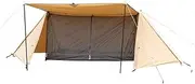 BUNDOK BDK-79TC Solo Base for 1 Person Pap Tent Military Curtain Storage Compact Blend Cotton Full Close